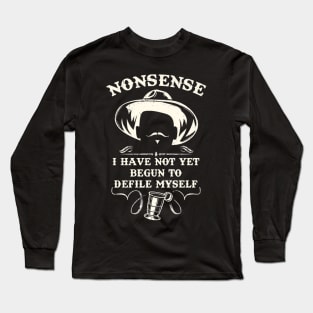Tombstone Doc Holiday I Have Not Yet Begun To Defile Myself Long Sleeve T-Shirt